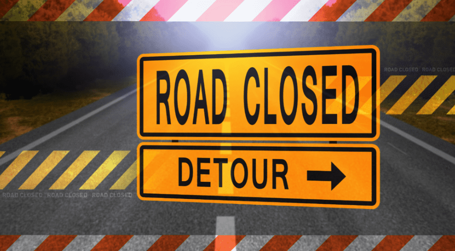 Full Road Closure: Photo from https://kfoxtv.com/news/local/road-closures-happening-the-week-of-feb-5th-through-feb-11th