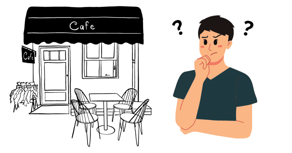 Confused Sidewalk Cafe Owner