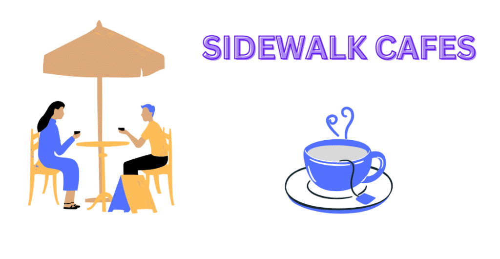 sidewalk cafes that require revocable consent agreements